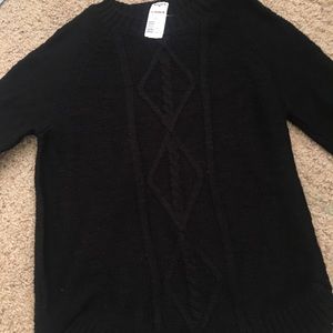 never worn black sweater